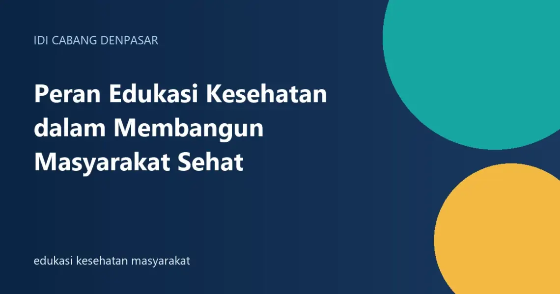 edukasi kesehatan masyarakat