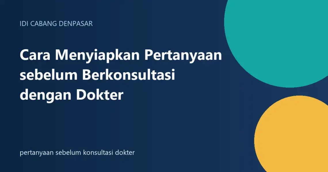 pertanyaan sebelum konsultasi dokter